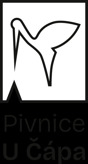 Logo Pivnice U Čápa - vertikální